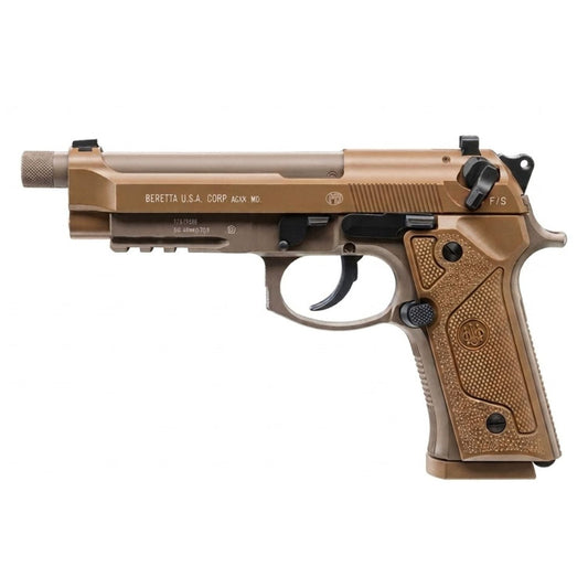 Pistola de aire Beretta M9A3 CO2 blowback dorada, calibre 4.5 mm