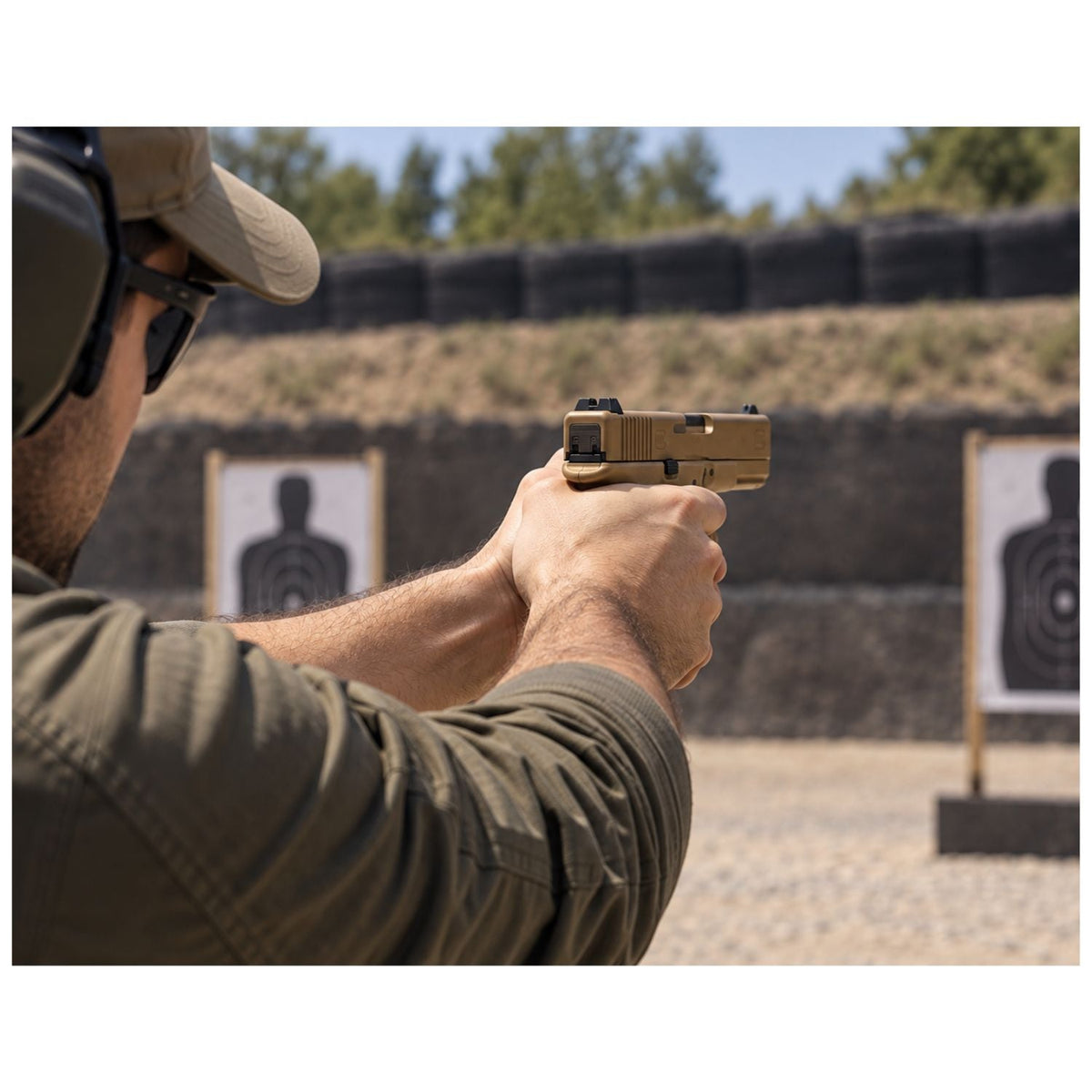 Pistola de aire Glock 19X CO2 en acabado kaki (FDE), calibre 4.5 mm - foto 5
