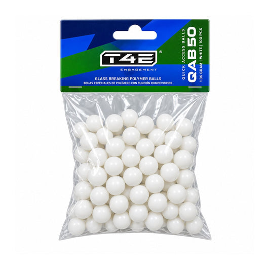 Bolas de polímero T4E QAB calibre .50, paquete de 100 piezas