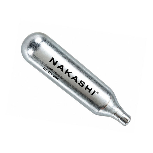 Cartucho de CO2 de 12 g Nakashi, formato estándar sin rosca
