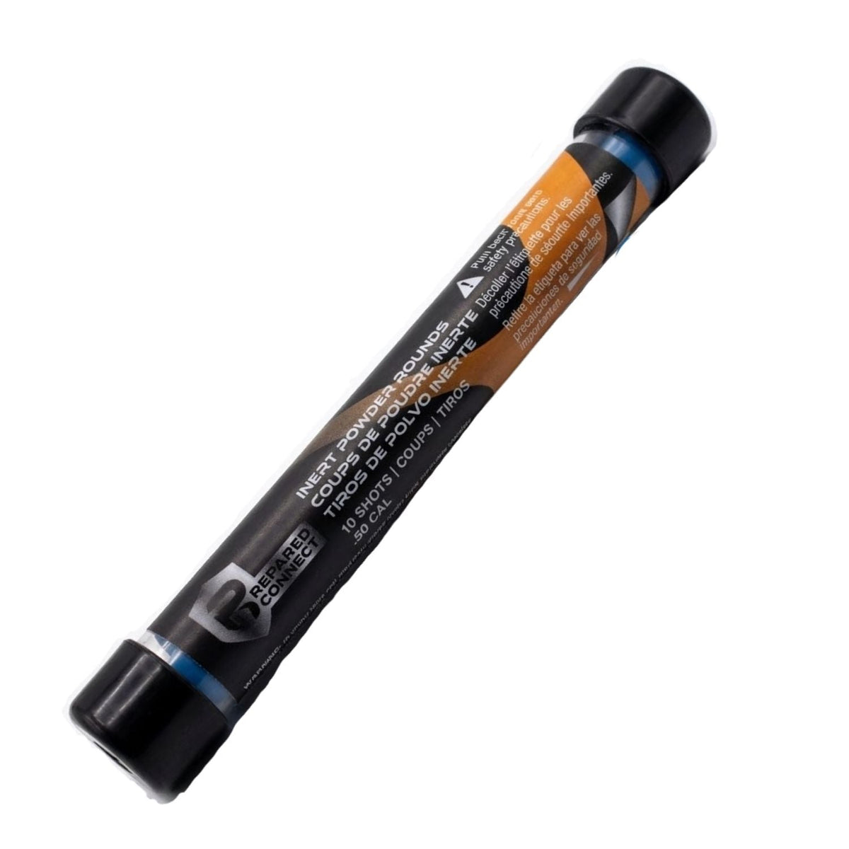Proyectiles de polvo inerte calibre .50 azul y blanco para práctica, 10 piezas