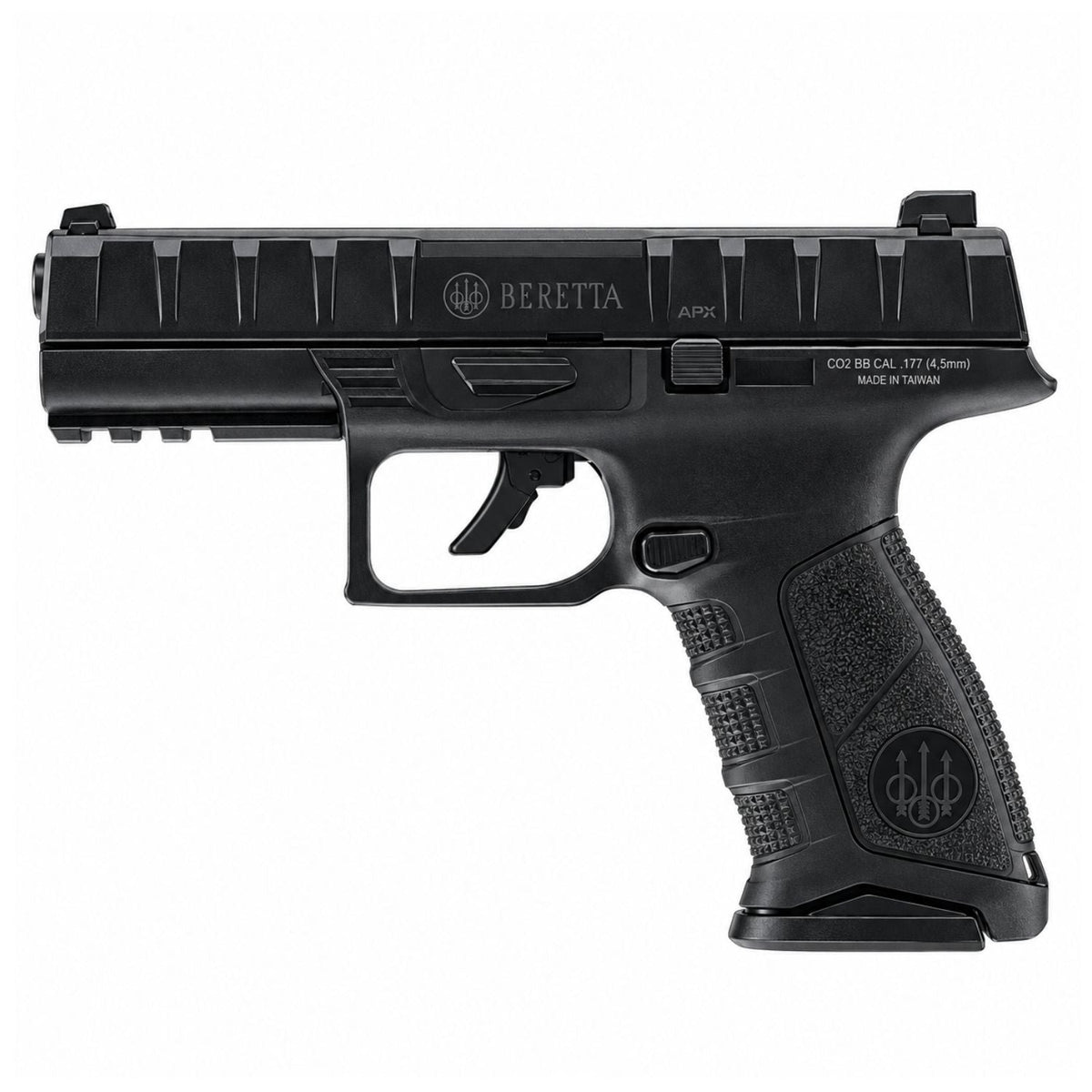 Pistola de aire Beretta APX CO2 blowback 4.5 mm con cargador de 20 BBs