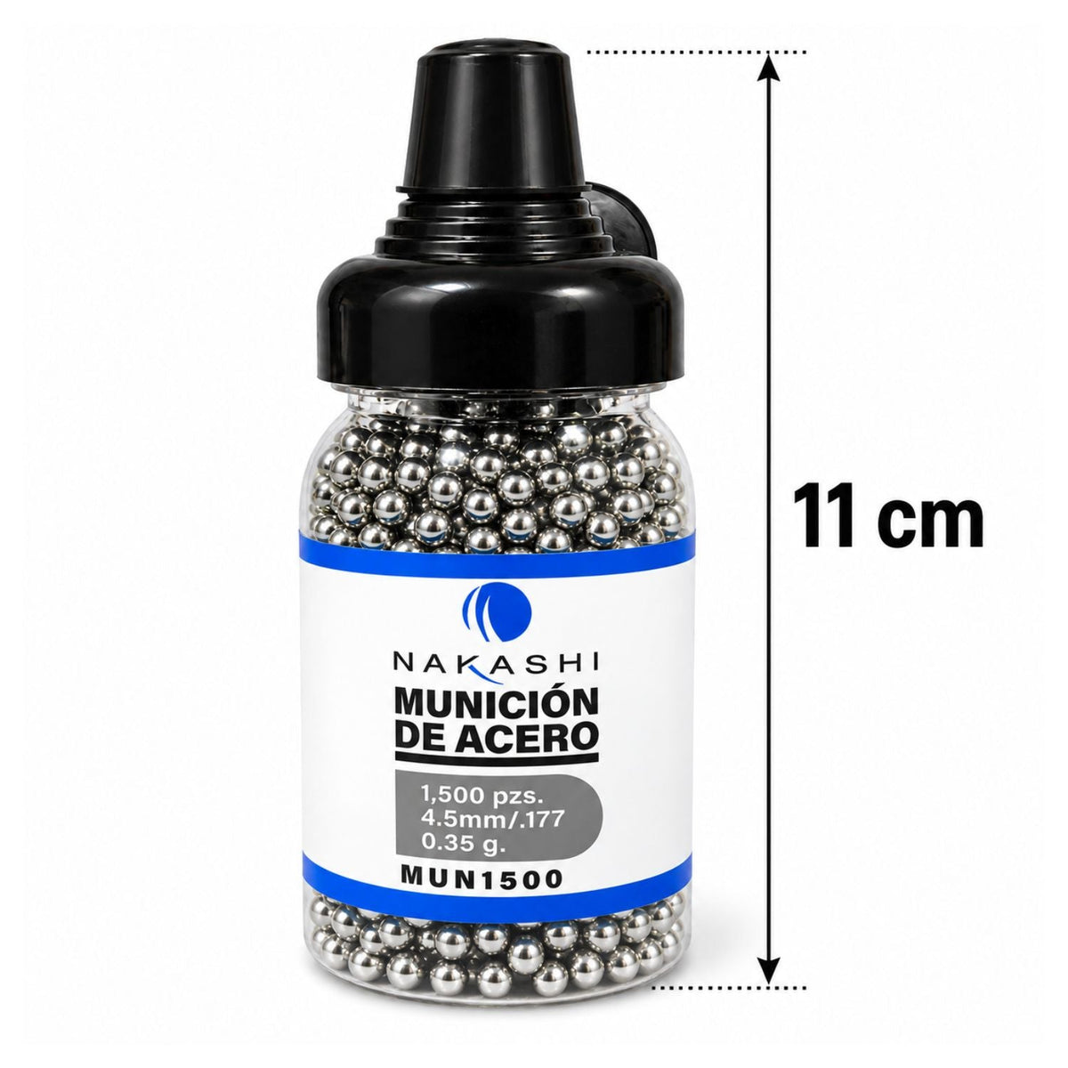 Balines de acero calibre 4.5 mm (.177) para tiro deportivo, 500 o 1,500 piezas - foto 3
