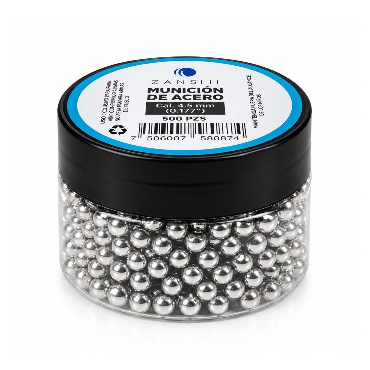 Balines de acero calibre 4.5 mm (.177) para tiro deportivo, 500 o 1,500 piezas - foto 2