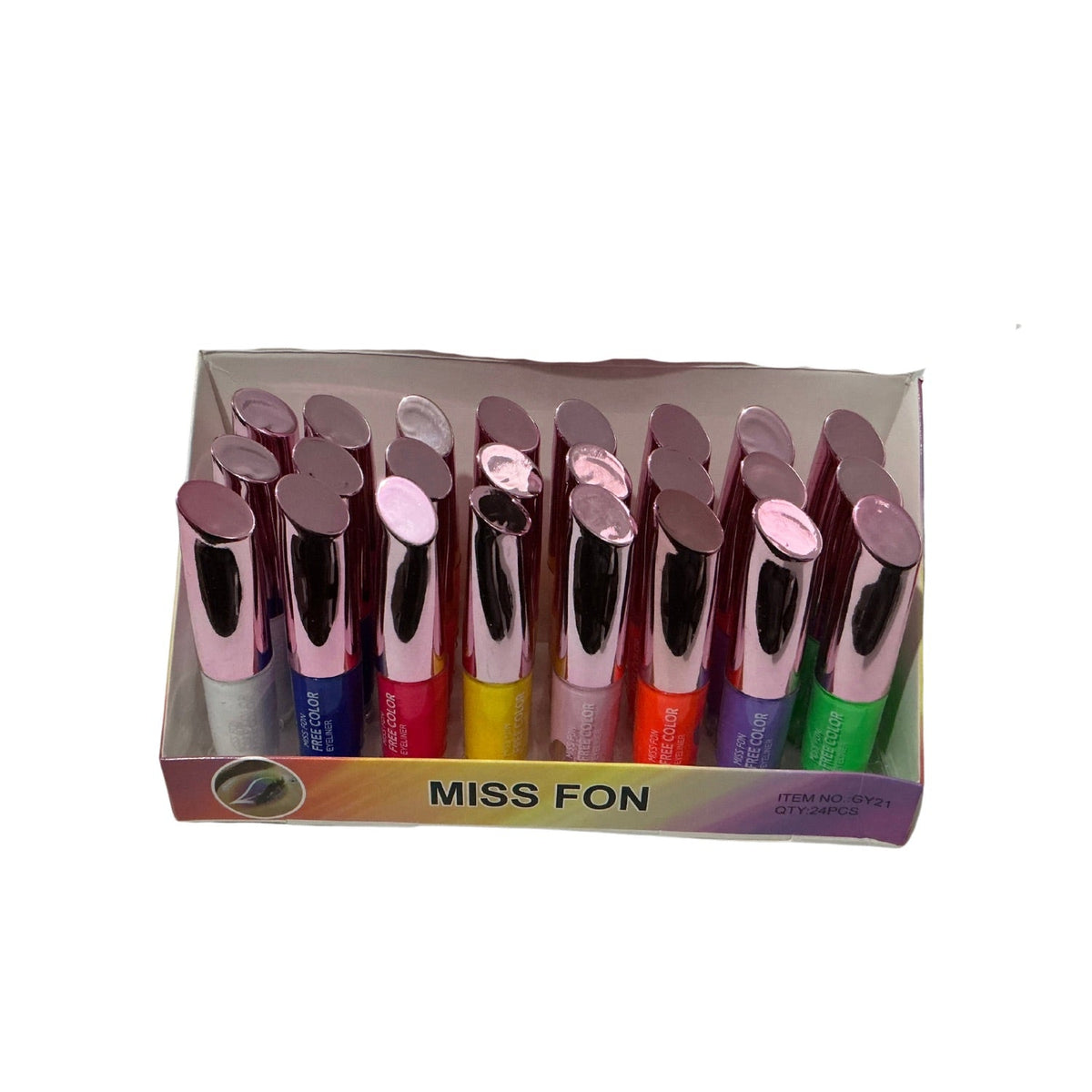 Delineador de ojos de colores, set de 24 piezas YXY01