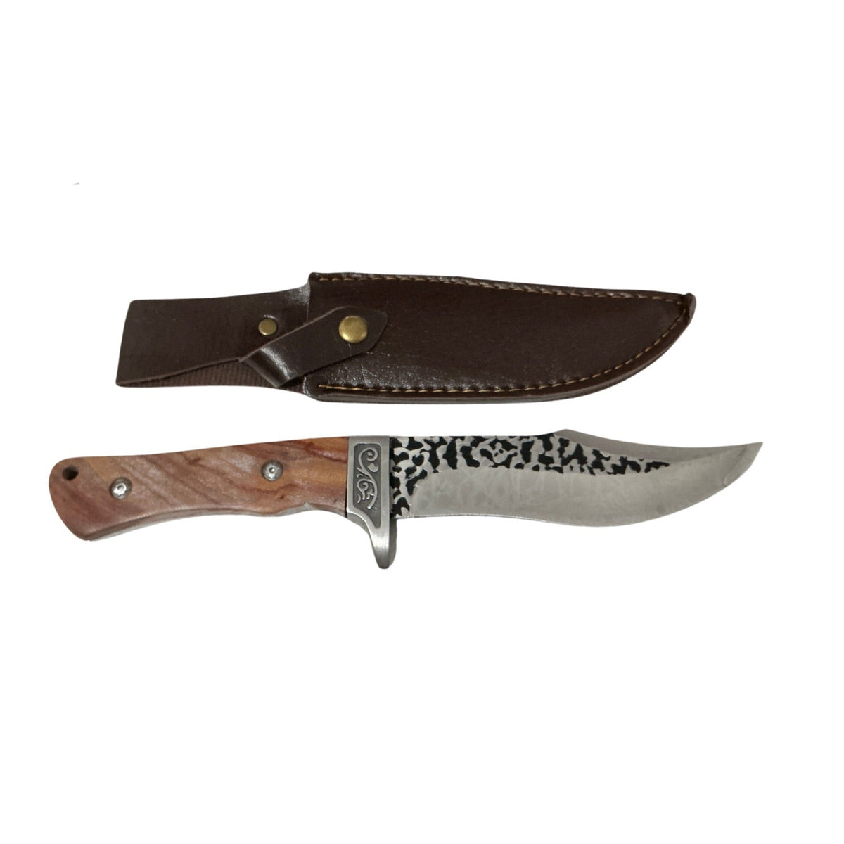 Cuchillo con funda y mango de madera, modelo JF991