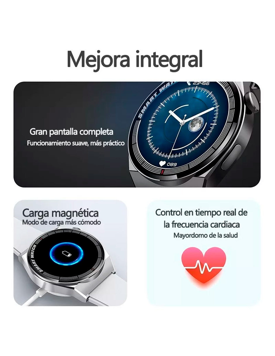 Reloj Inteligente V-3 Plus Petukita Box Unisex Metálico