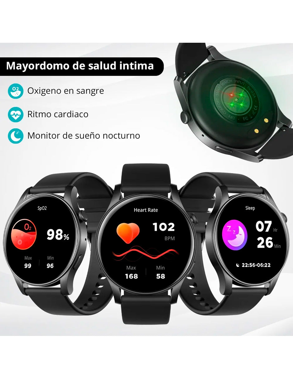 Smartwatch  V73 Multifuncional con pantalla Amoled Negro