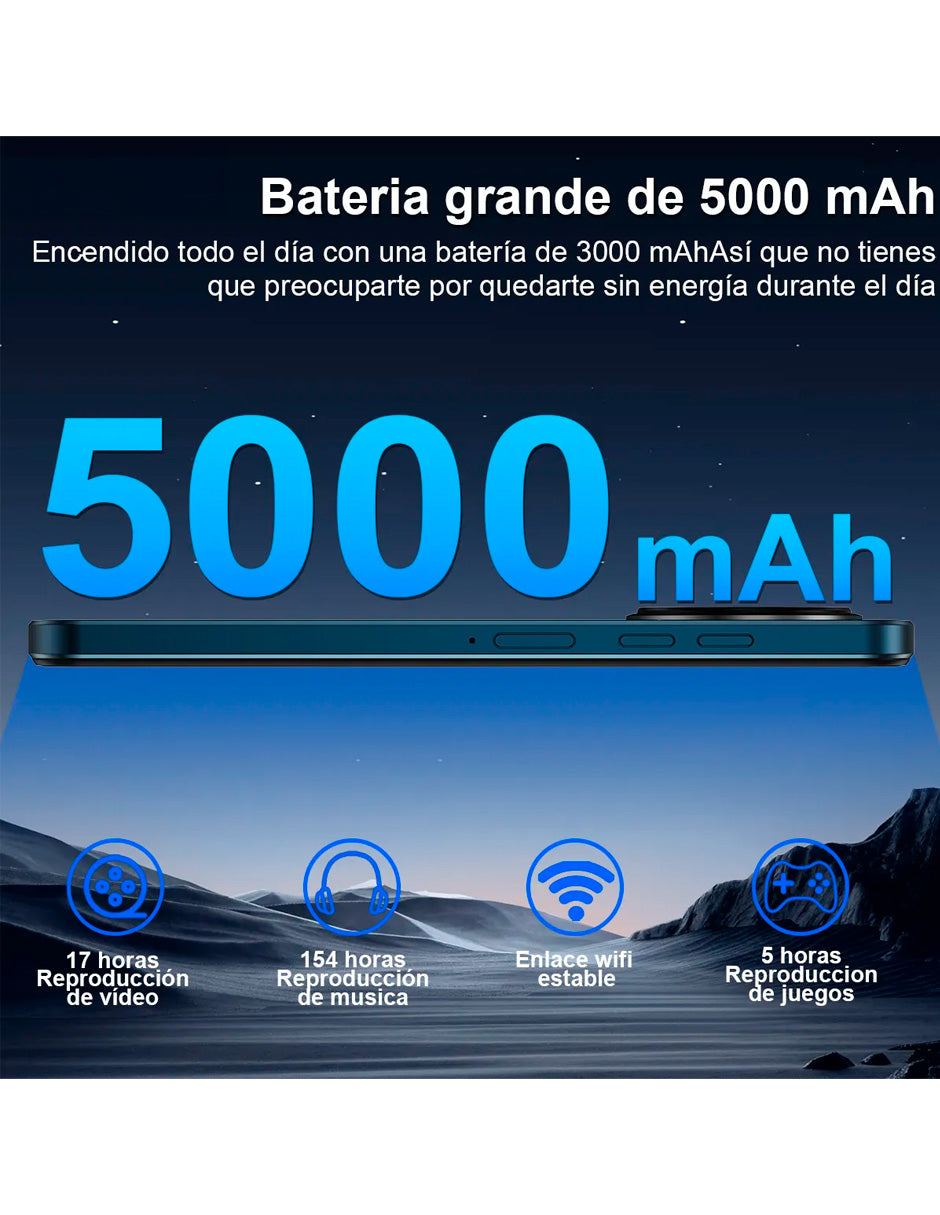 Smartphone V80H 6 GB Ram 128 GB de Interna con Face ID Gris