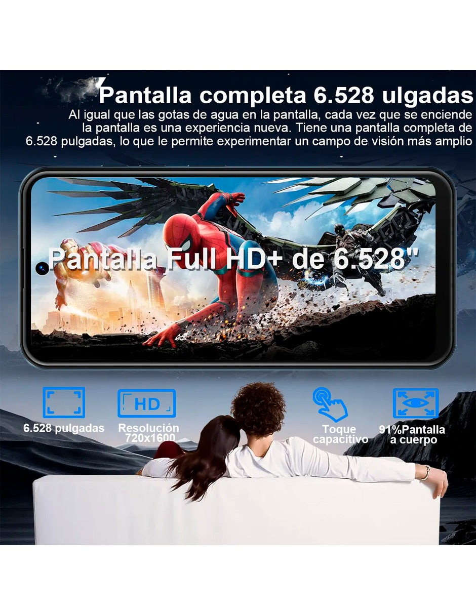 Smartphone V80H 6 GB Ram 128 GB de Interna con Face ID Gris