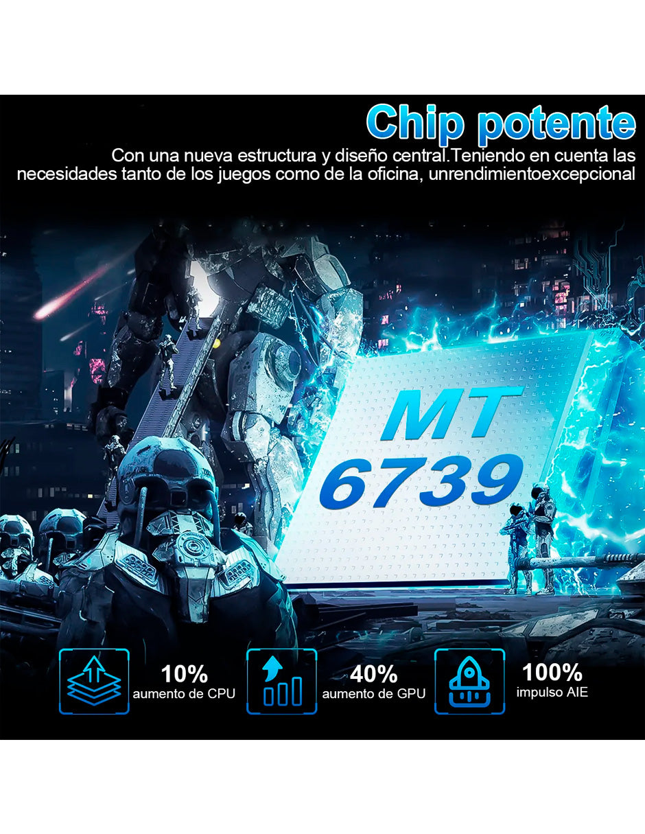 SmartPhone V80j con  6 GB ram+ 128 GB de Dual Sim con Android 13 gris