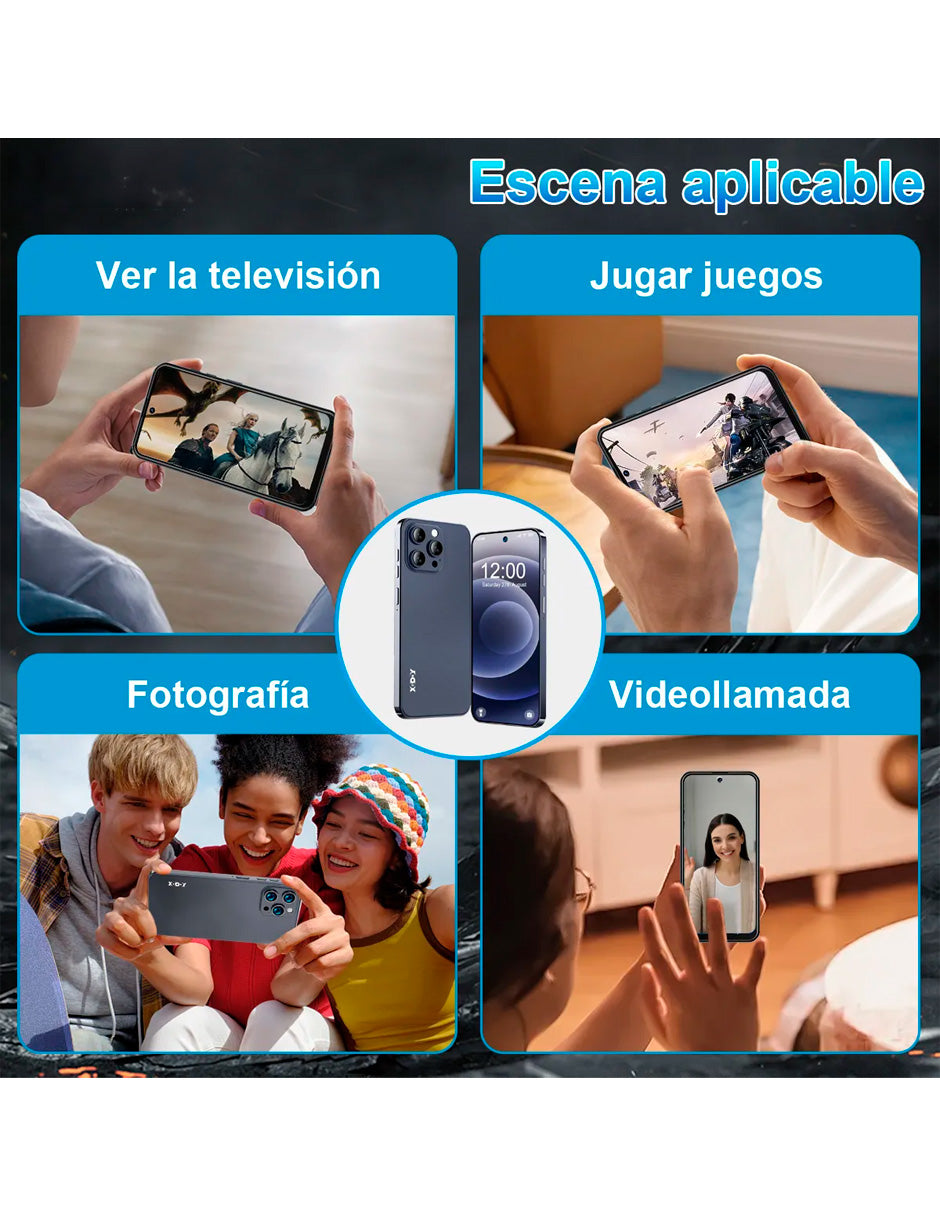 SmartPhone V80j con  6 GB ram+ 128 GB de Dual Sim con Android 13 gris