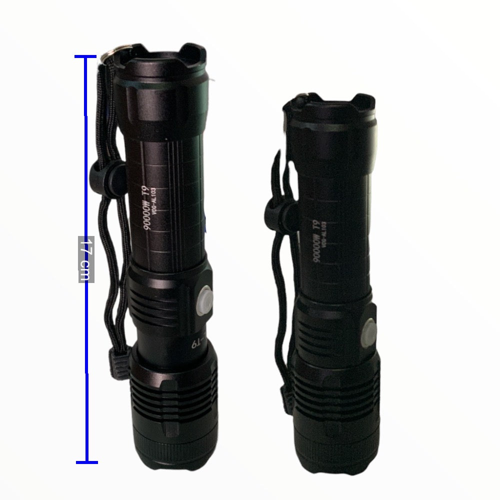 Linterna LED T9 con zoom y 5 modos de luz blanca VOG103 - foto 3