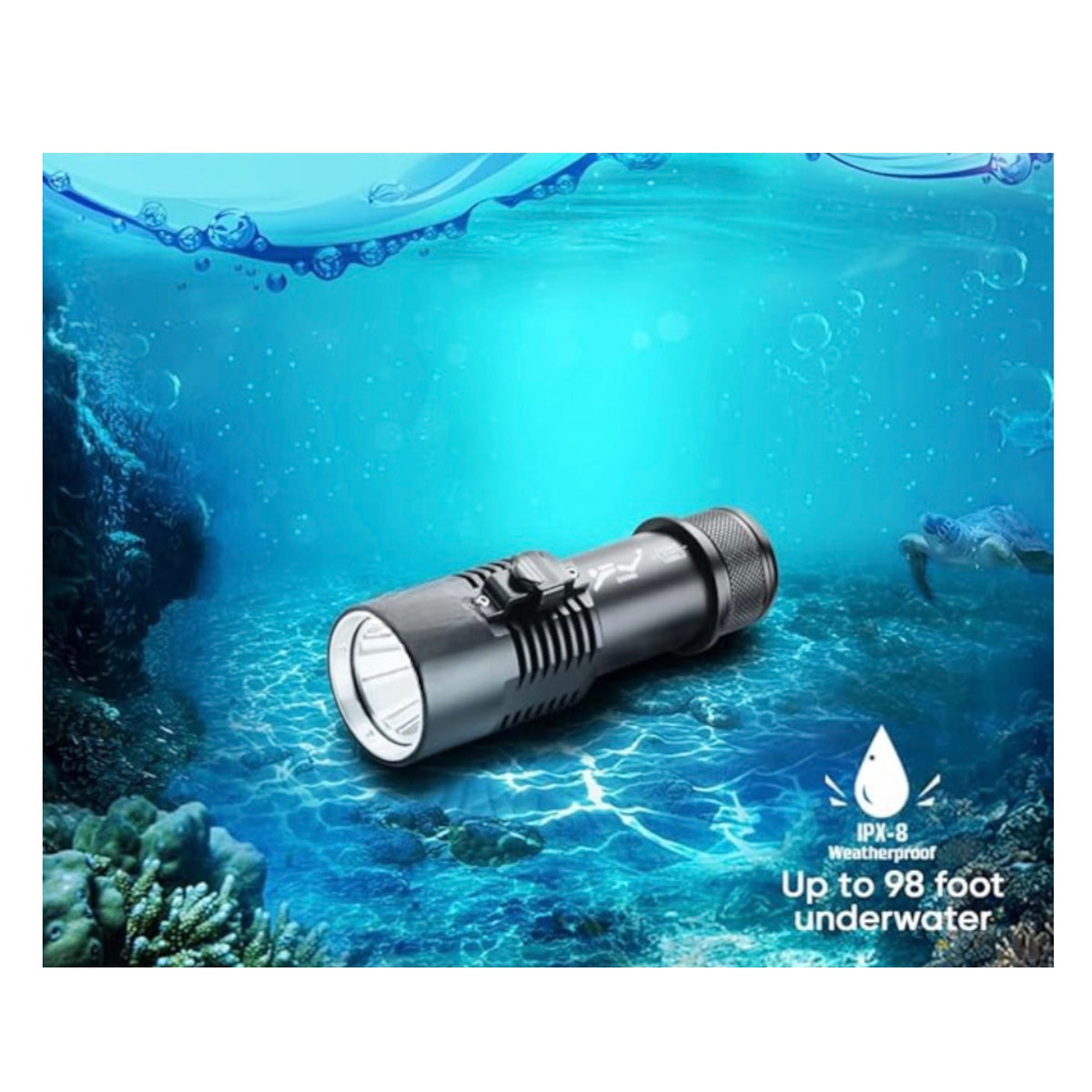 Luz de buceo impermeable de 3 pasos, modelo VOG120 - foto 3
