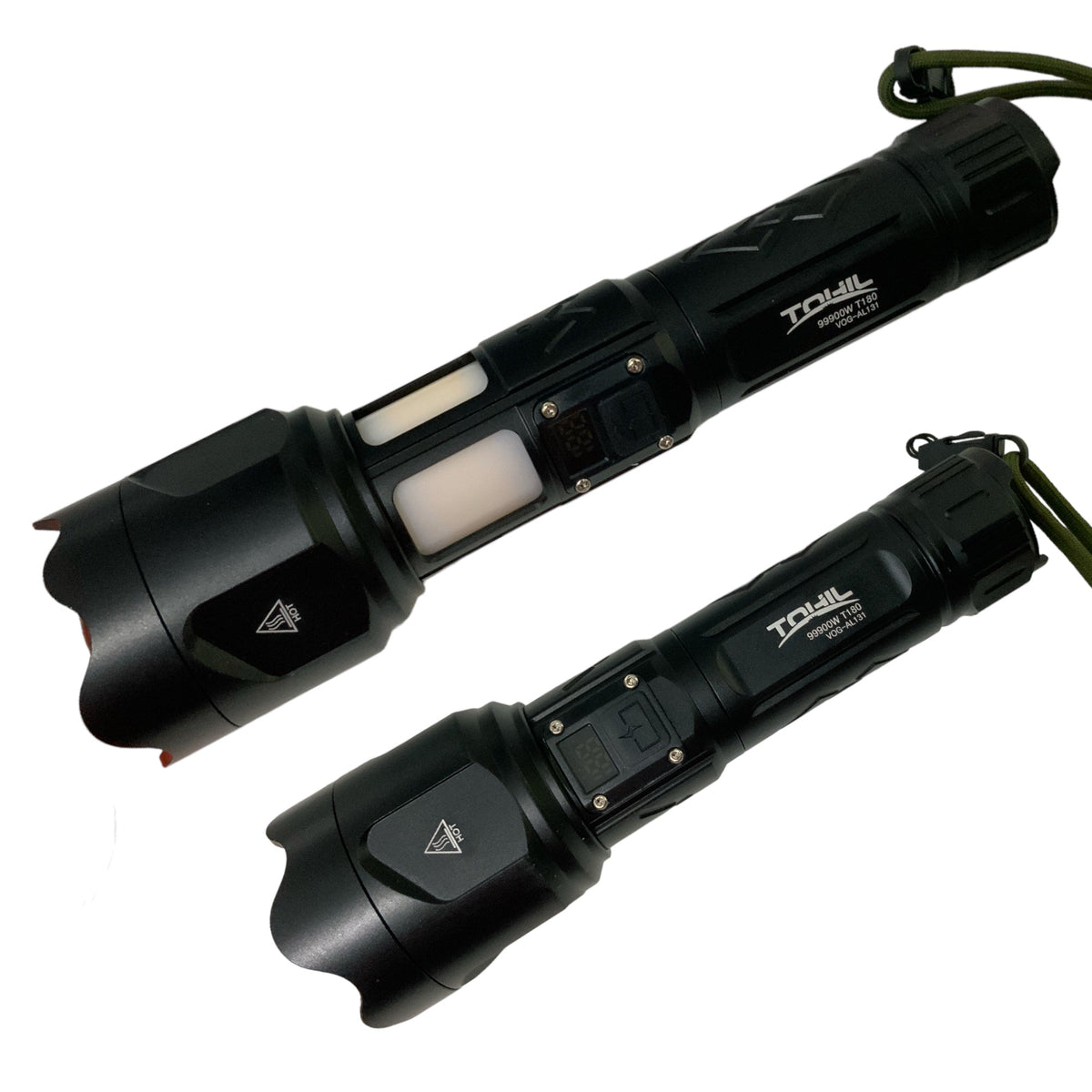 Lámpara LED T180 con COB oculto, luz blanca, ámbar y efecto patrulla, VOG131