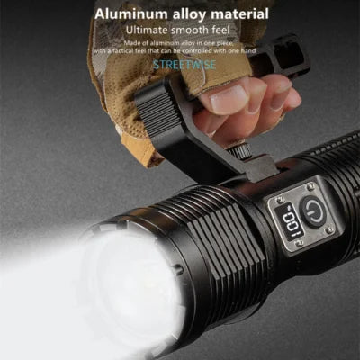 Maxi linterna LED T160 con COB trasero y power bank - foto 3