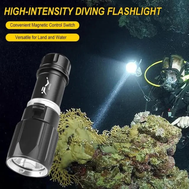 Linterna de buceo recargable con 3 pasos de luz - foto 4