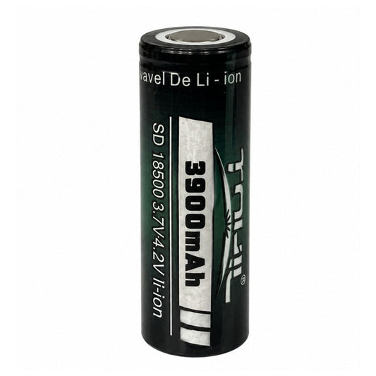 Batería recargable Li-ion tipo 18500 de 3900 mAh indicados y 3.7 V