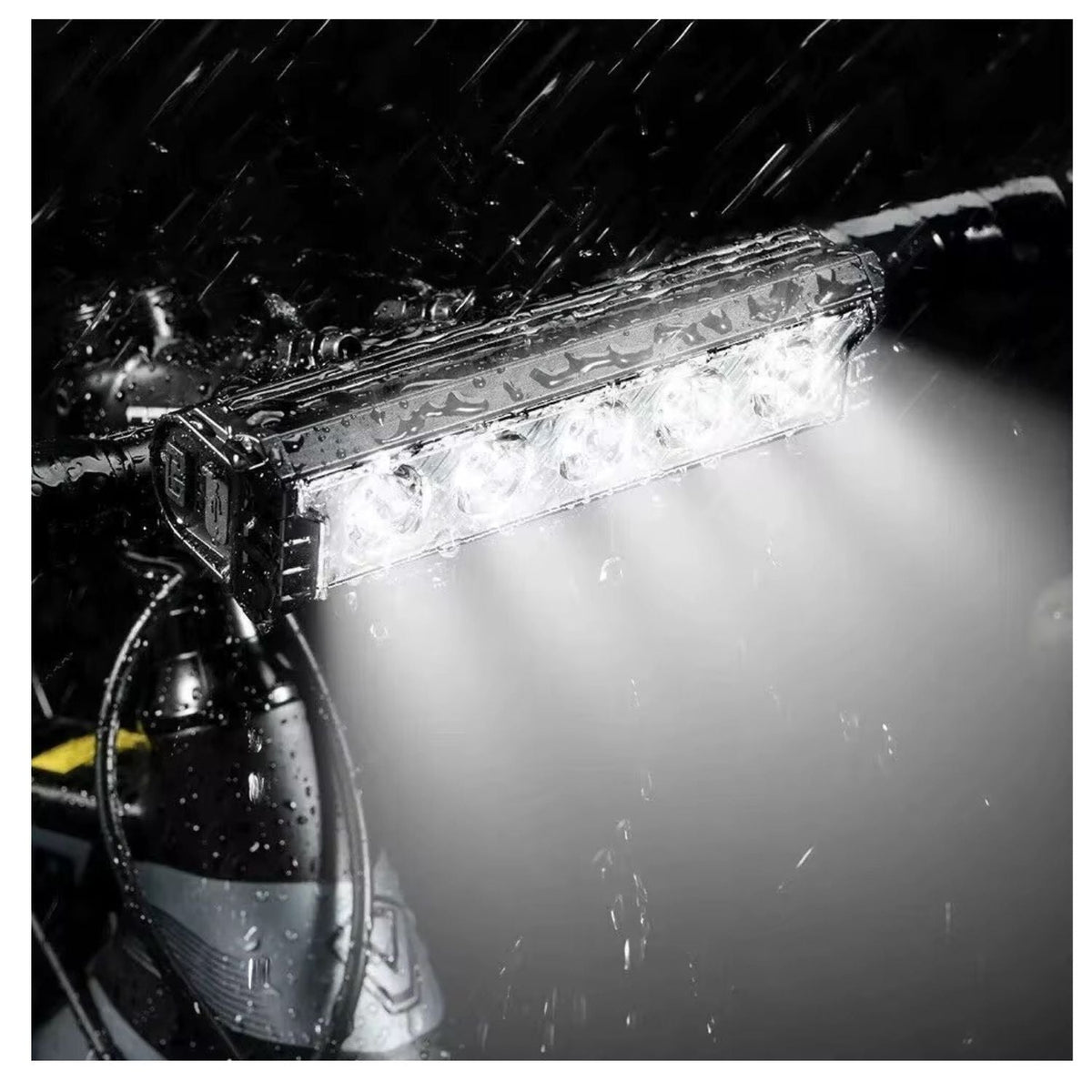 Lámpara LED de 2000 lm para bici y moto con lente TIR, luz blanca y ámbar - foto 2