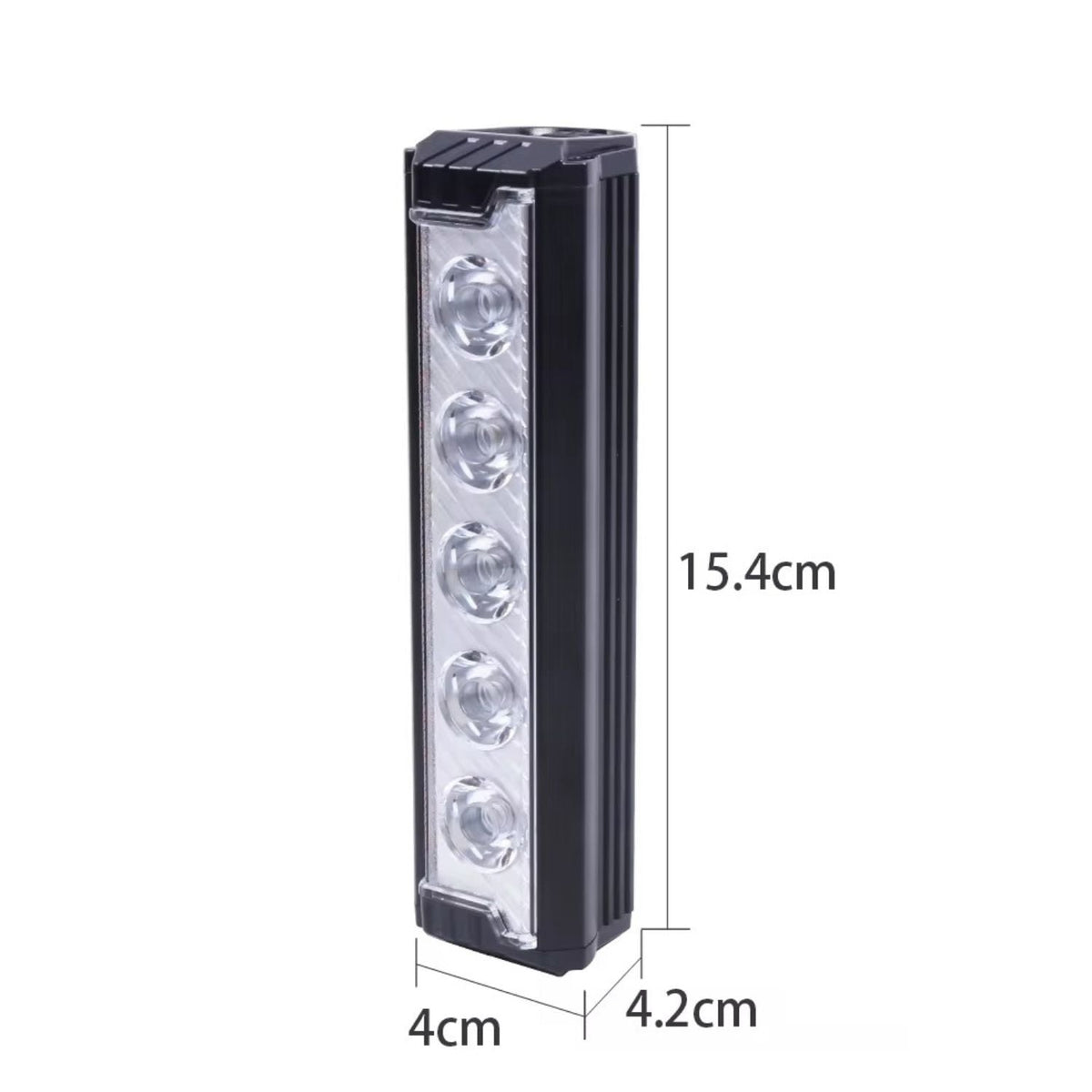 Lámpara LED de 2000 lm para bici y moto con lente TIR, luz blanca y ámbar - foto 4