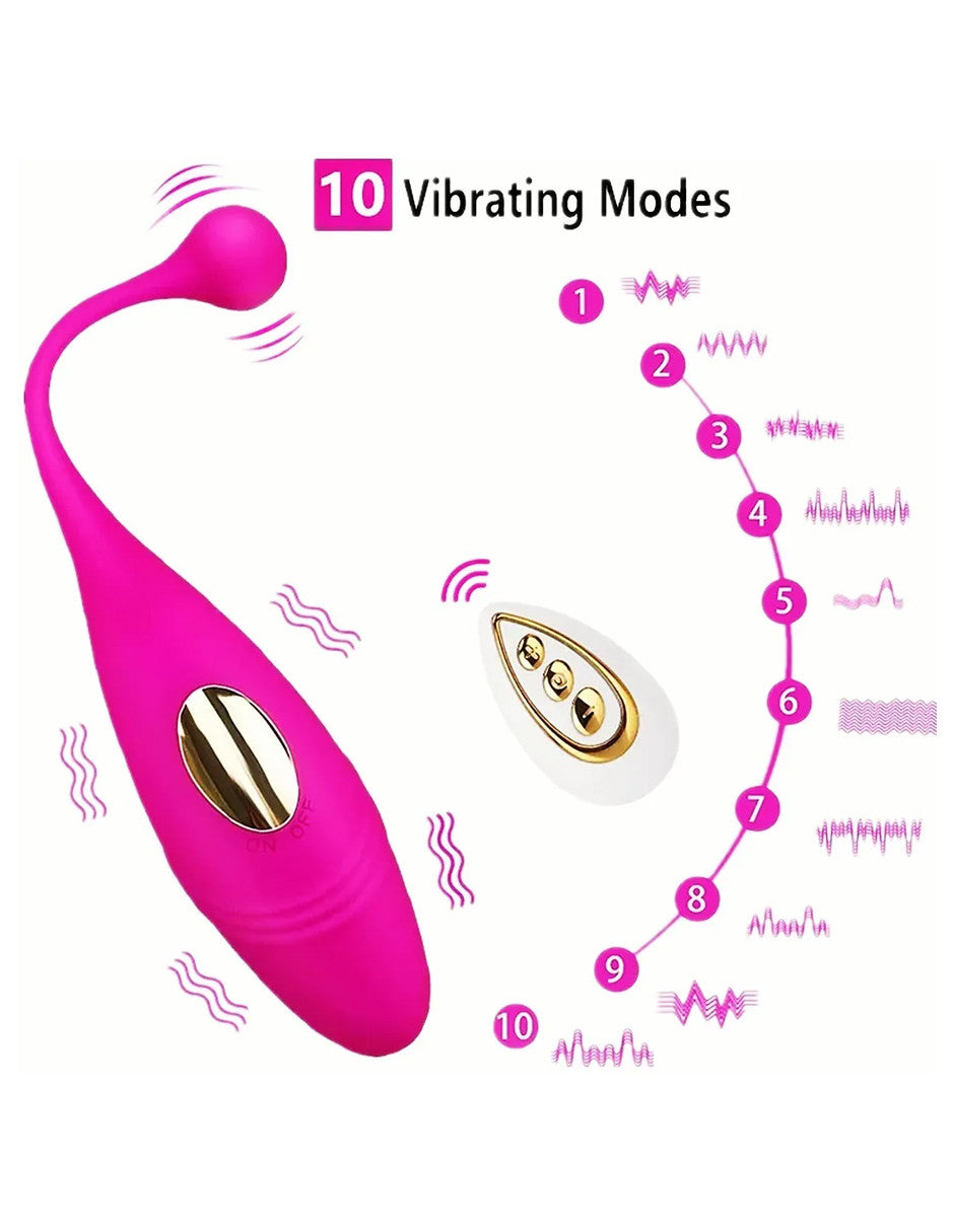 Vibrador De Control Remoto Inalámbrico En Forma De Huevo