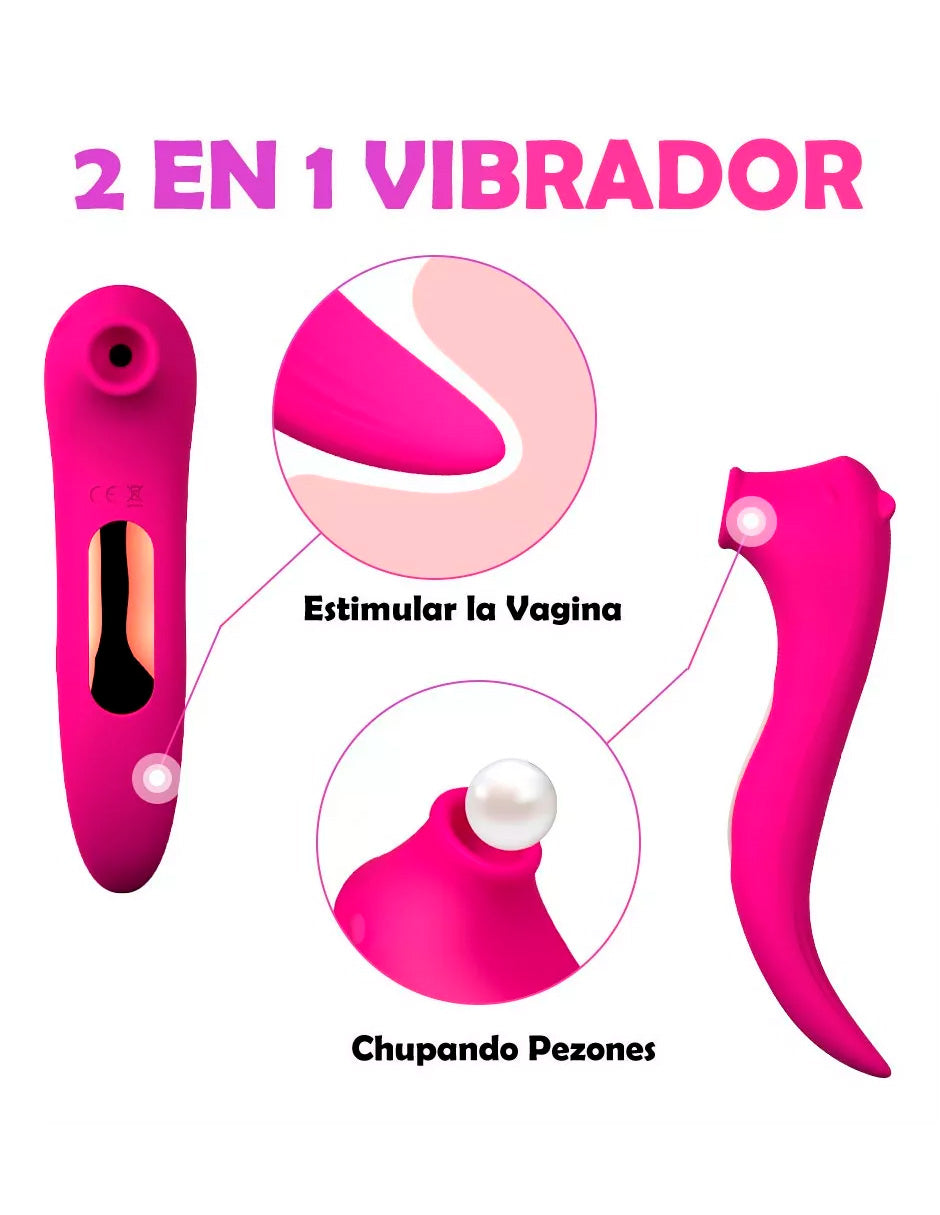 Vibrador Succionador De Clítoris Y Estimulador De Punto G