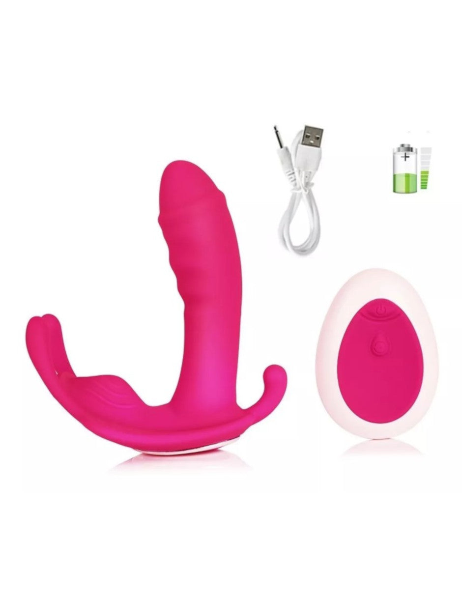 Vibrador De Mariposa De Punto G Portátil Compratible con Control Remoto