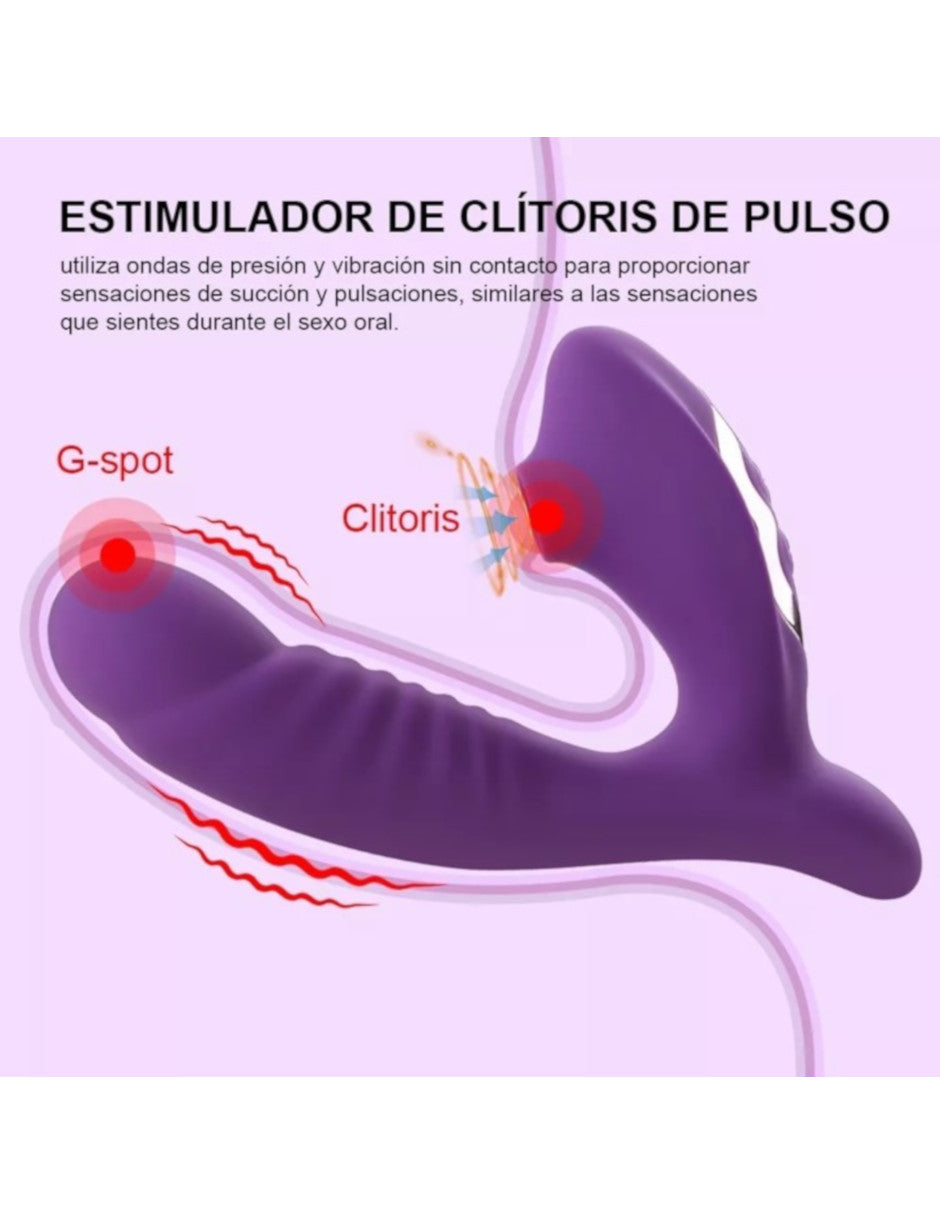 Vibrador con succionador de Clítoris Petukita Box Unisex