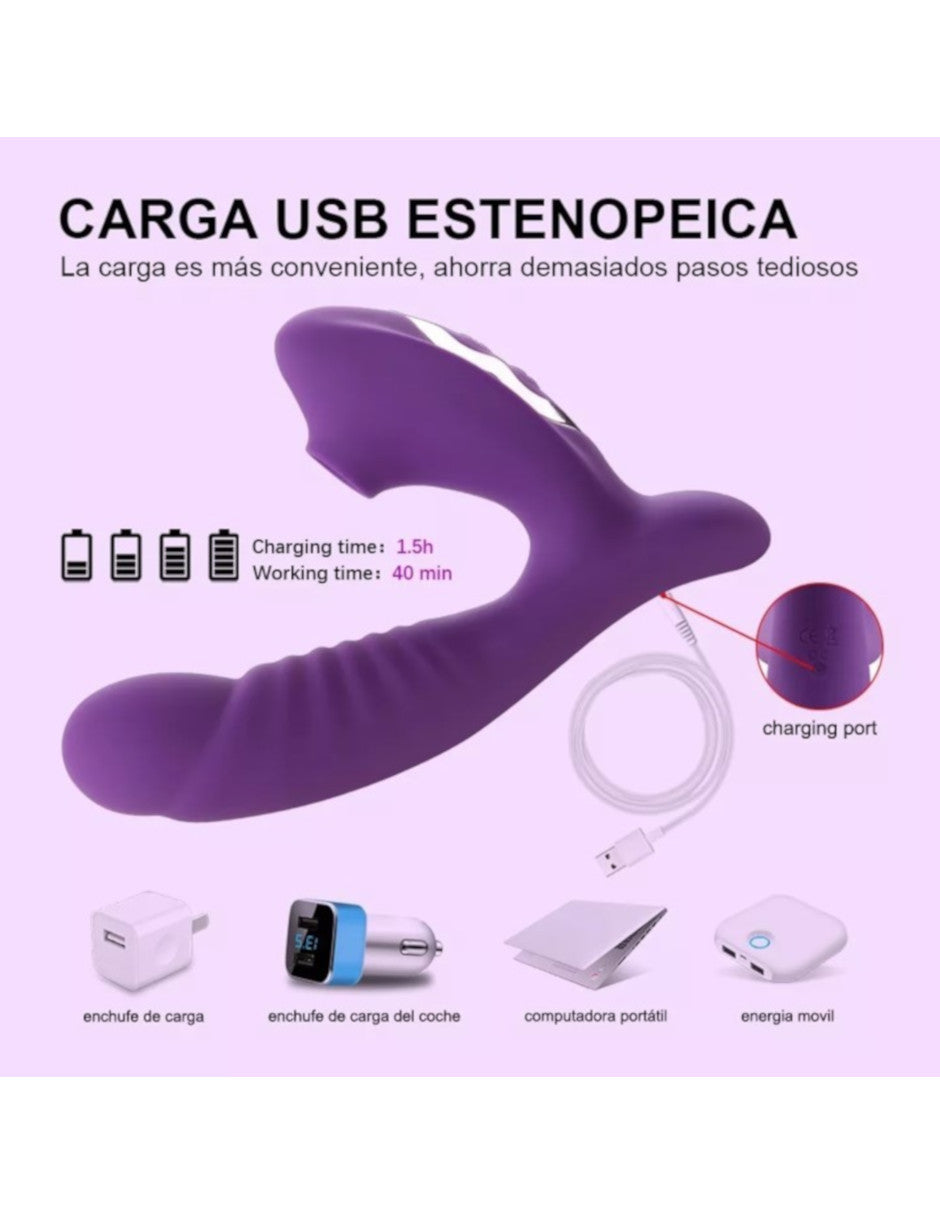 Vibrador con succionador de Clítoris Petukita Box Unisex