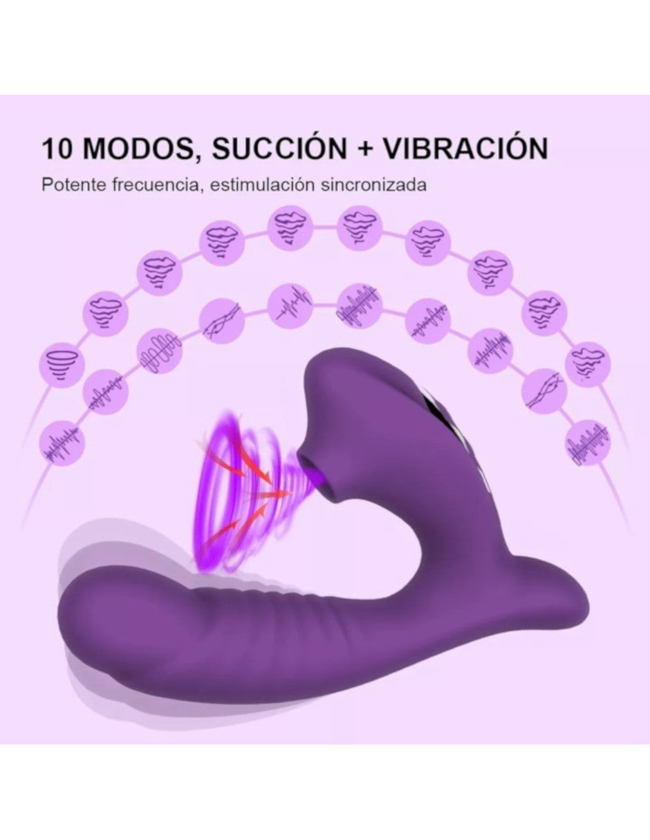 Vibrador con succionador de Clítoris Petukita Box Unisex