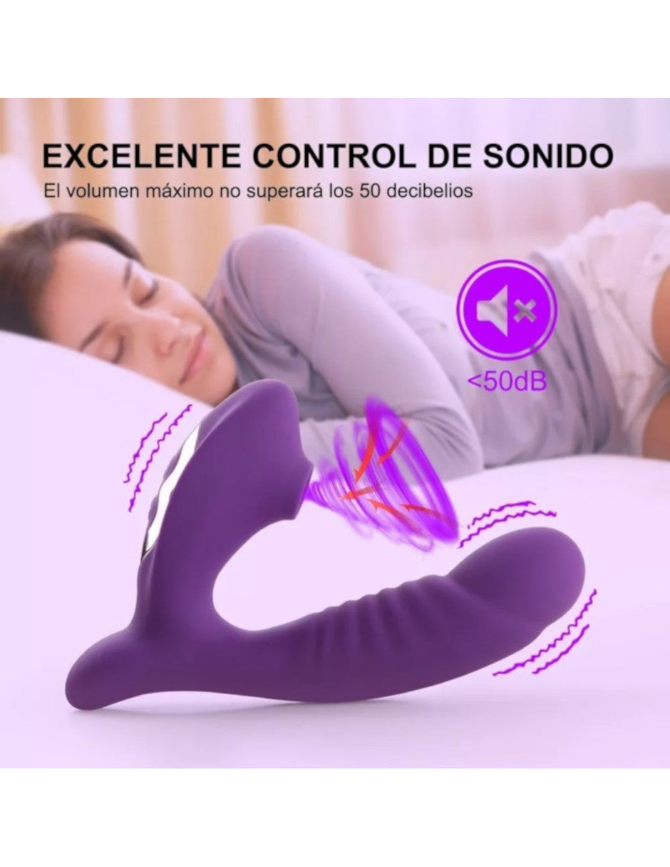 Vibrador con succionador de Clítoris Petukita Box Unisex