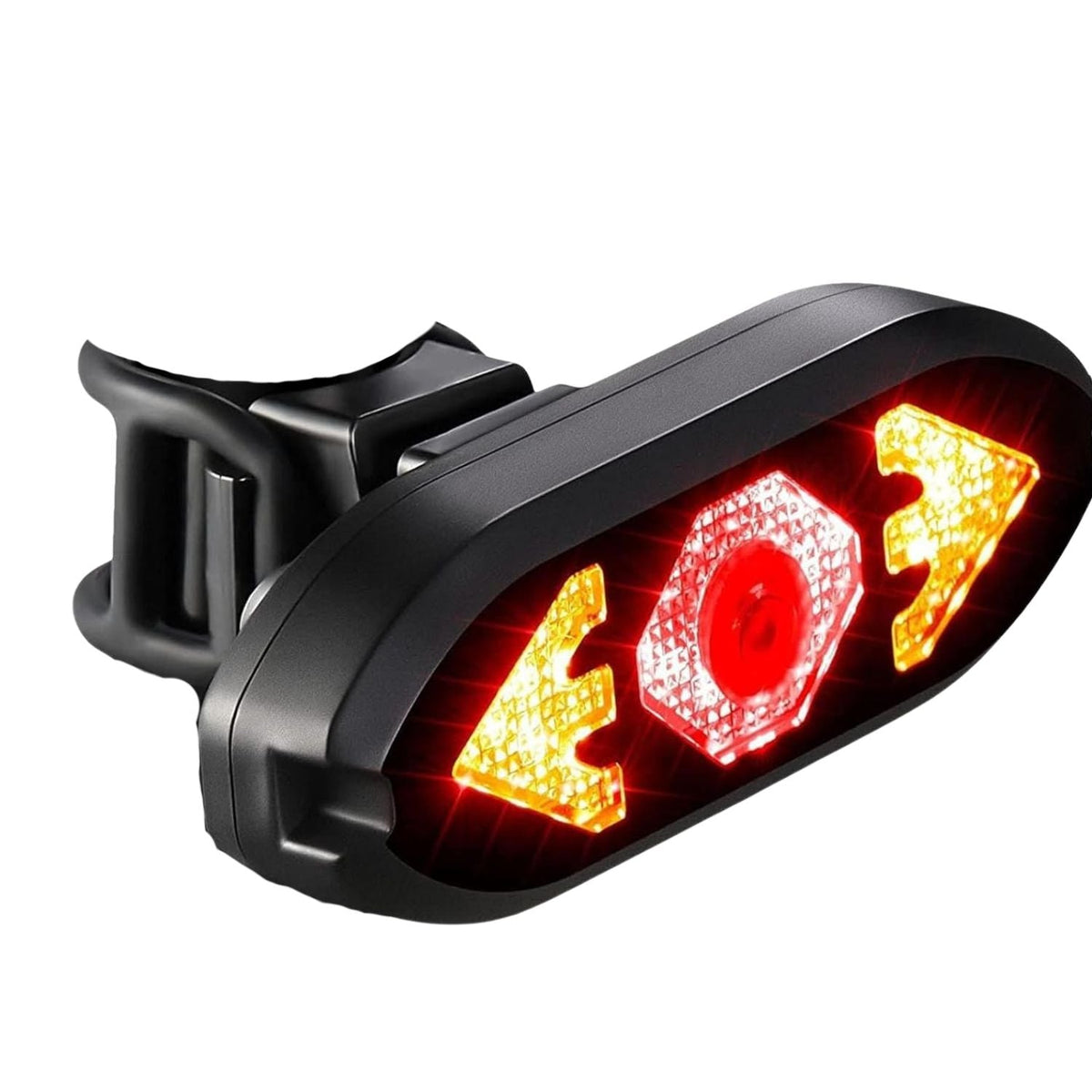 Luz trasera para bicicleta con intermitentes y 5 pasos