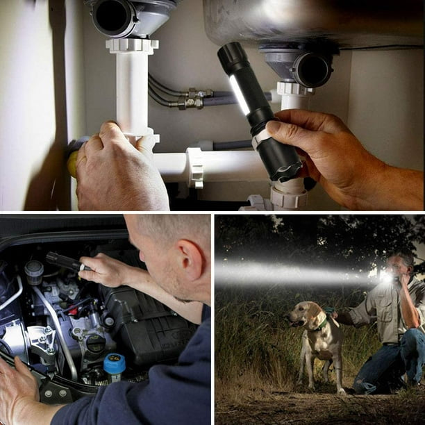 Linterna LED recargable de 3 modos, resistente al agua - foto 2