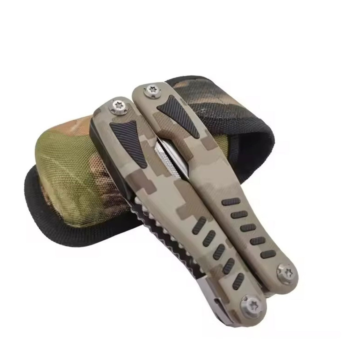 Multiherramienta de pinzas 9 en 1 camuflaje con funda para cinturón - foto 4