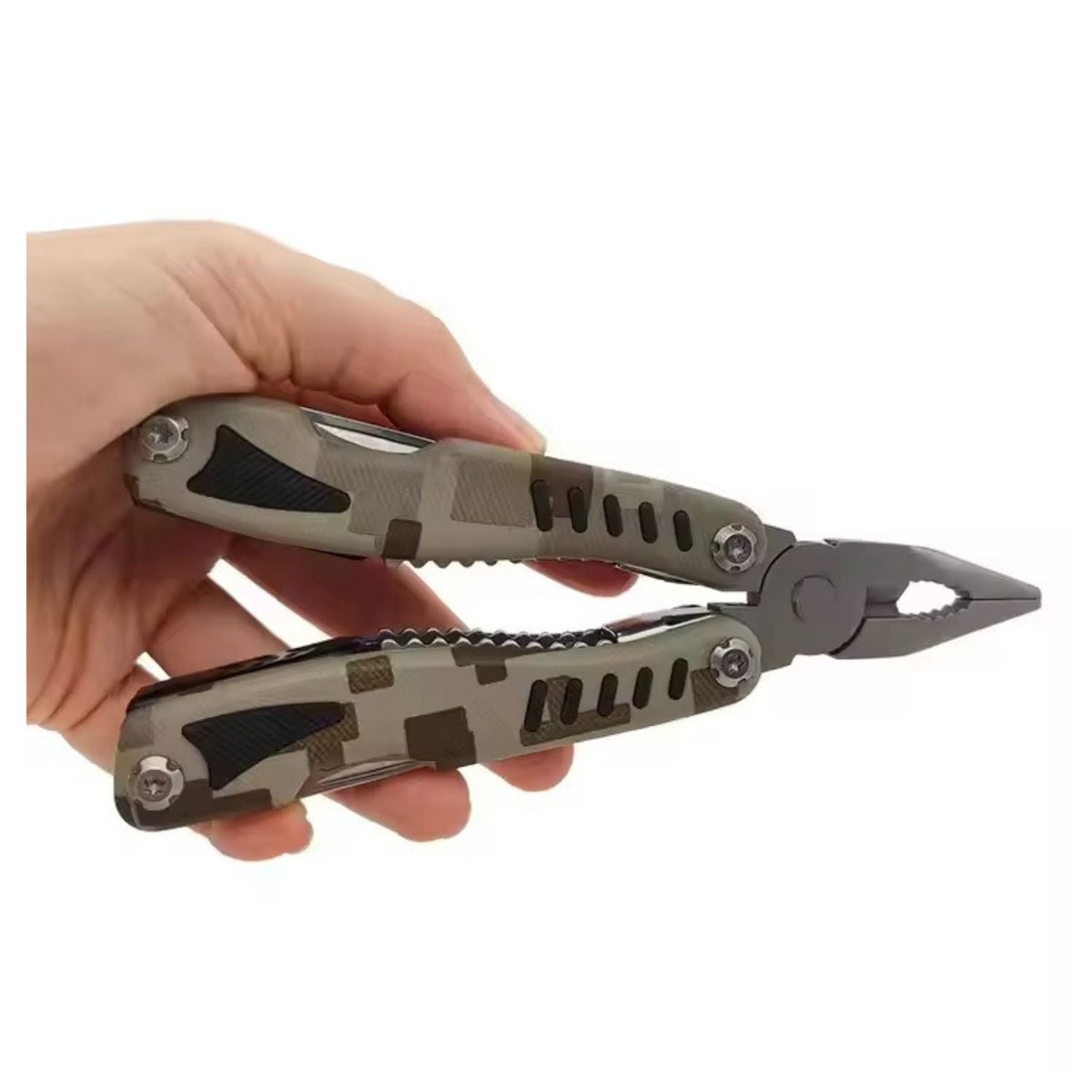 Multiherramienta de pinzas 9 en 1 camuflaje con funda para cinturón - foto 2