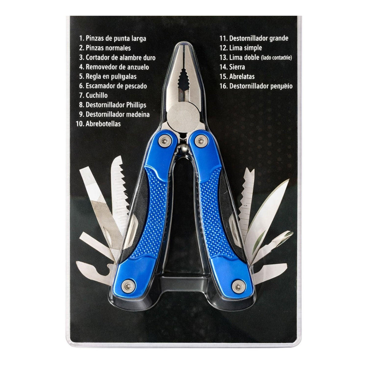 Multiherramienta plegable tipo pinza 16 en 1 para camping y pesca - foto 4