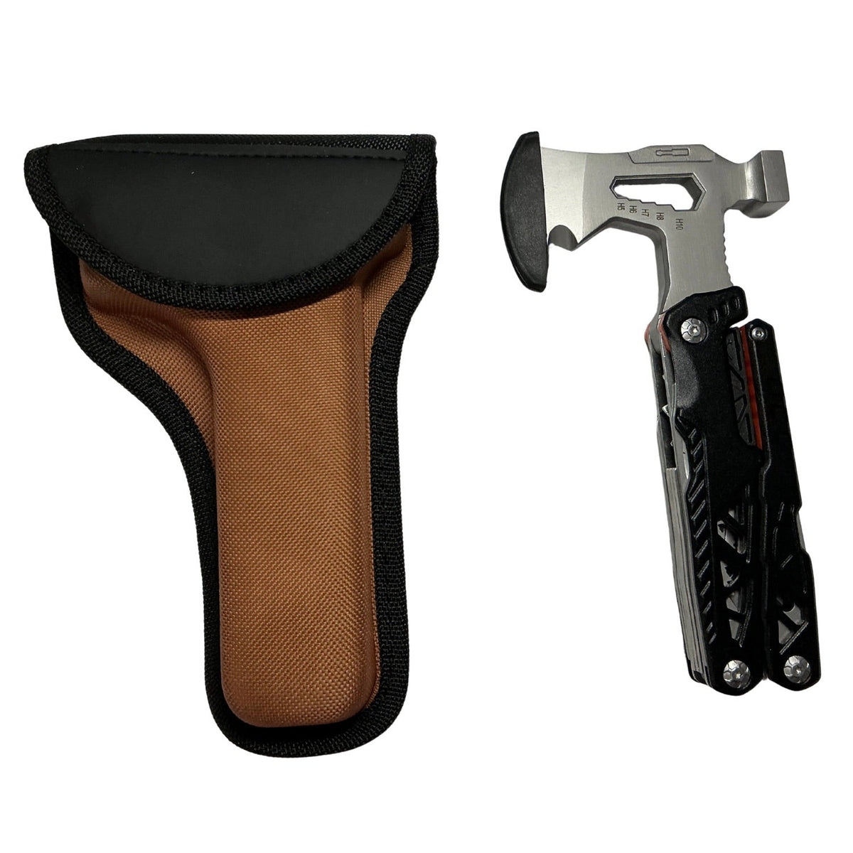 Multiherramienta plegable tipo hacha 6 en 1 con funda F4001 - foto 2