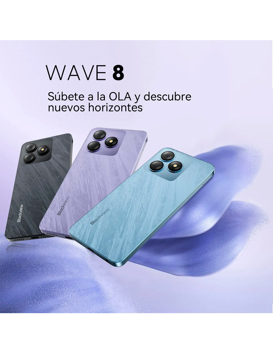 Smartphone Wave 8 4gb + 128gb con Pnatalla Hd+ con Face ID