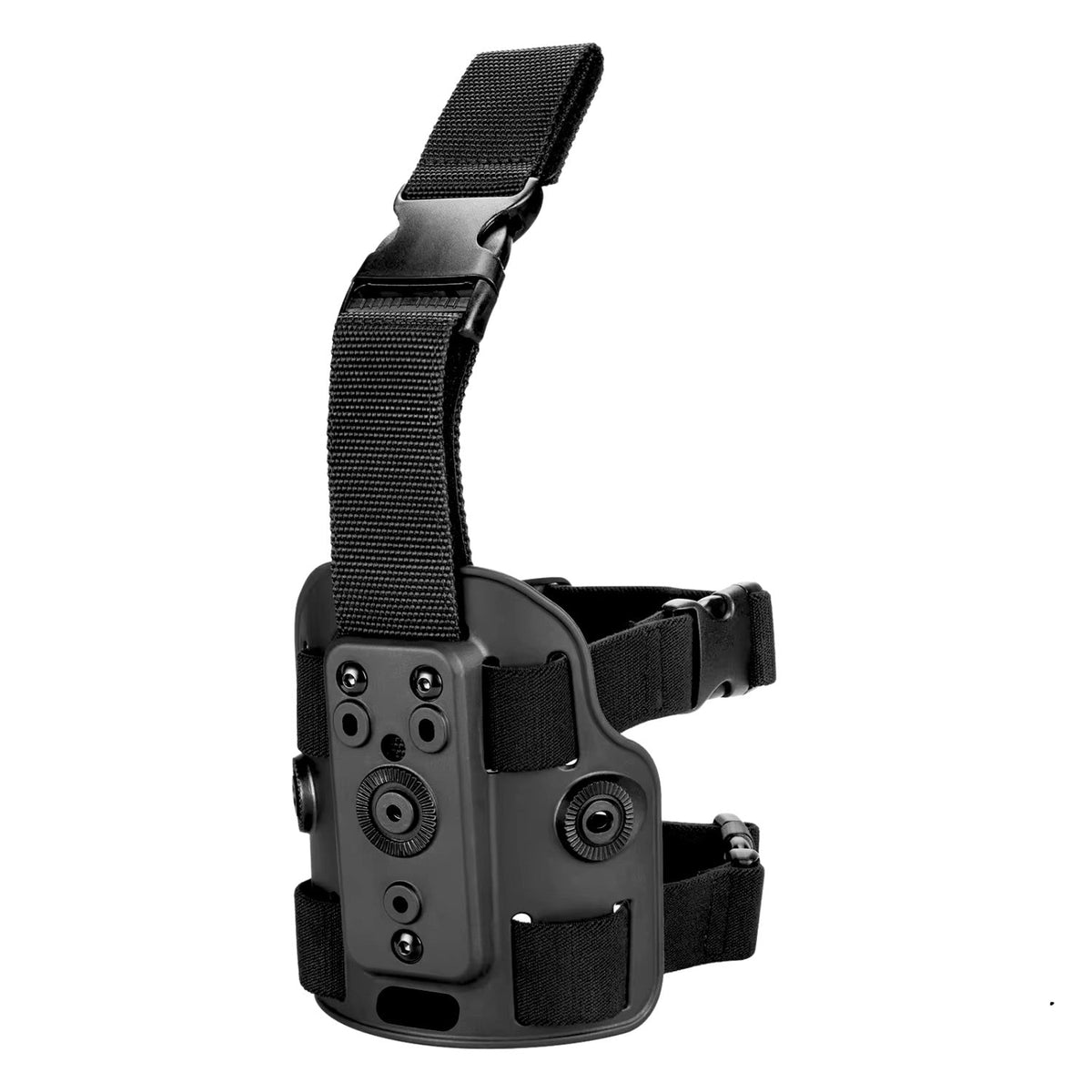 Base ajustable para funda de pierna con doble porta cargador
