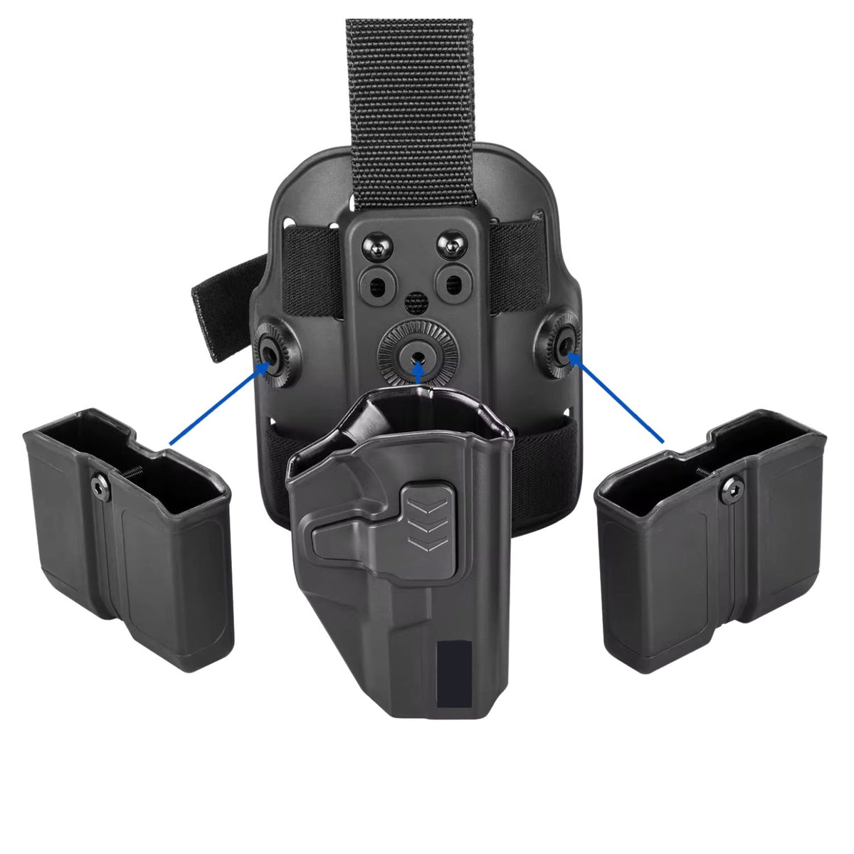 Base ajustable para funda de pierna con doble porta cargador - foto 2