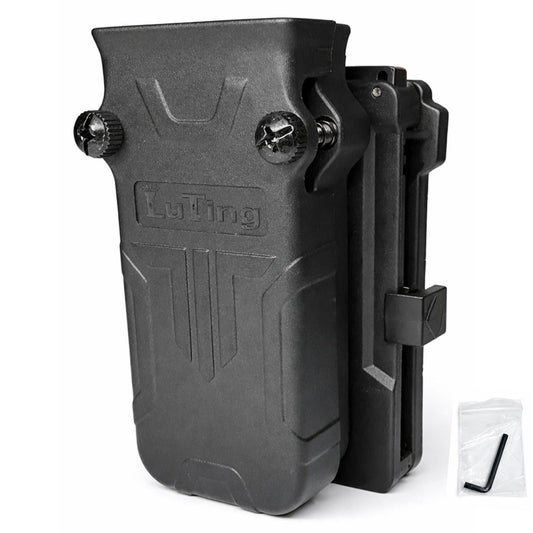 Portacargador universal ajustable con clip para cinturón