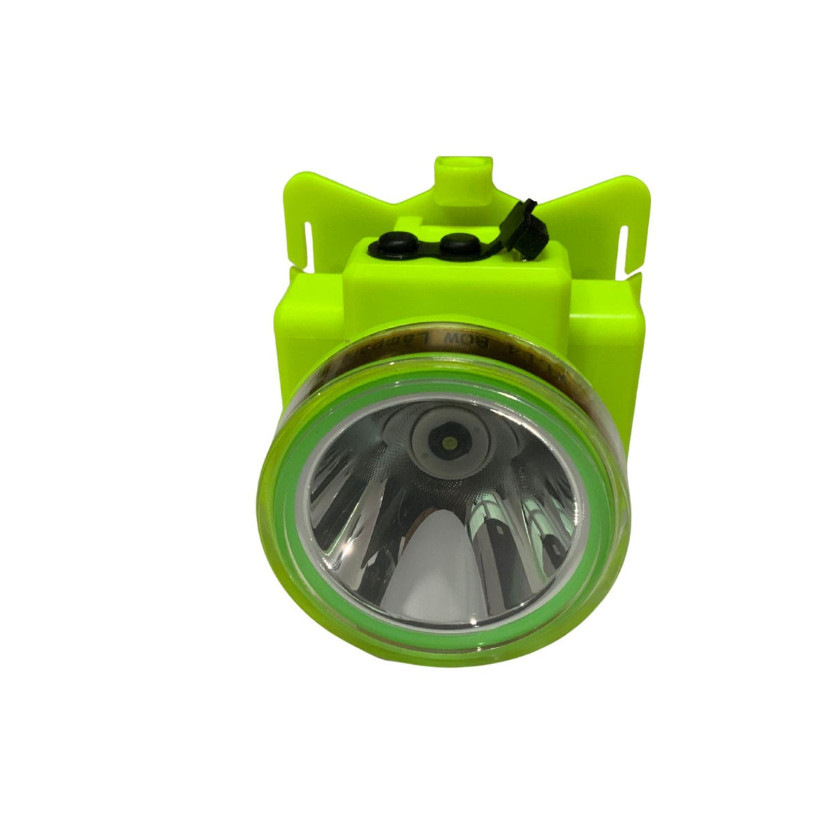 Lámpara frontal LED para buceo, cuerpo amarillo neón, carga 5V - foto 3