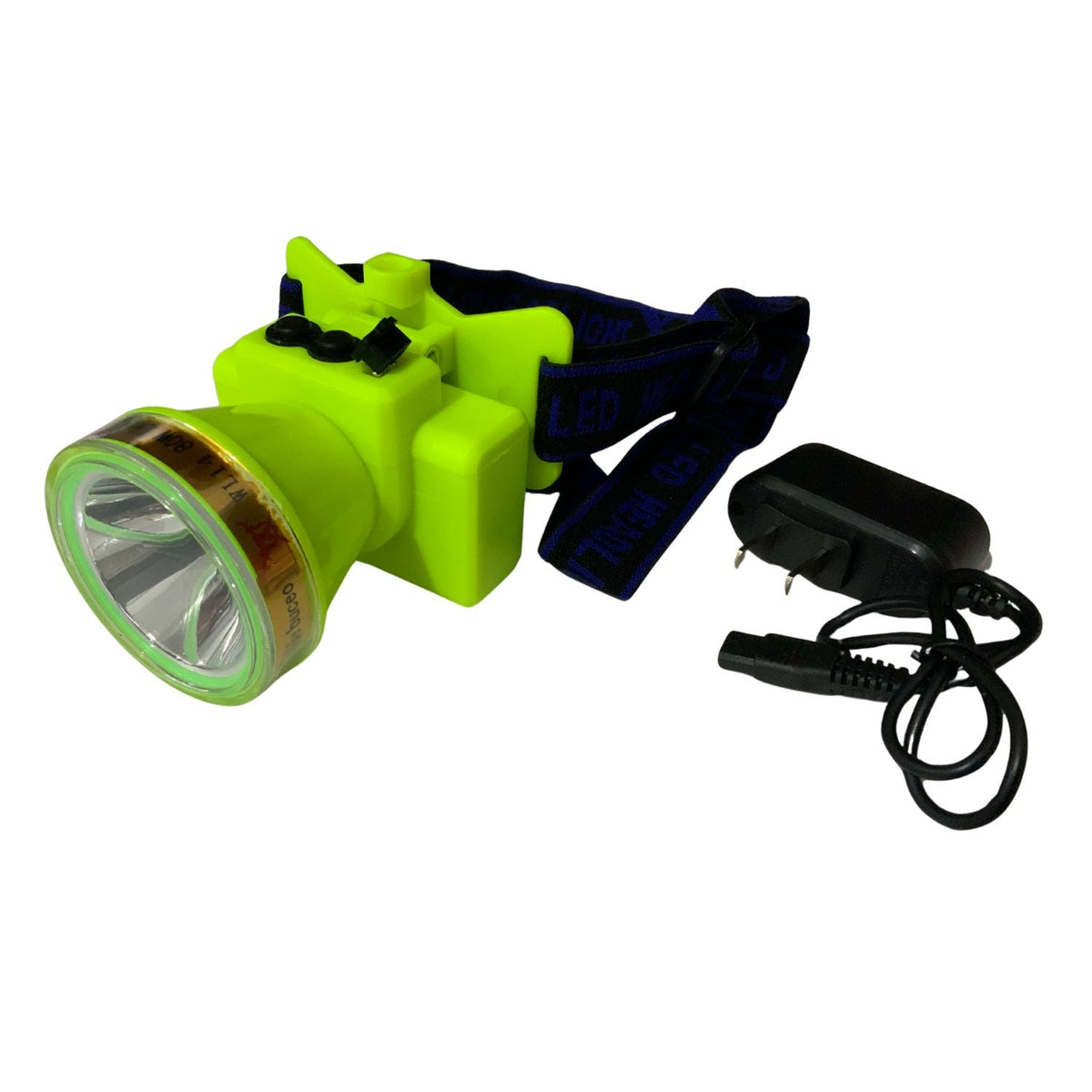 Lámpara frontal LED para buceo, cuerpo amarillo neón, carga 5V - foto 4