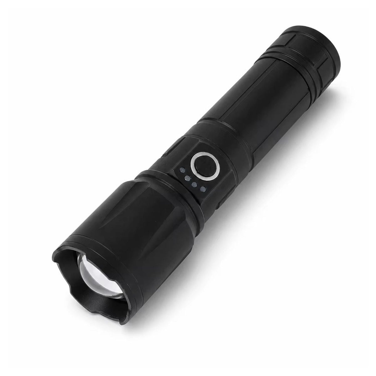 Linterna táctica LED 26650 de 5000 mAh con USB-C y luz patrulla (WL15)