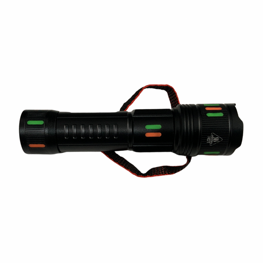 Linterna LED T180 con zoom, indicador digital de carga y USB WL16