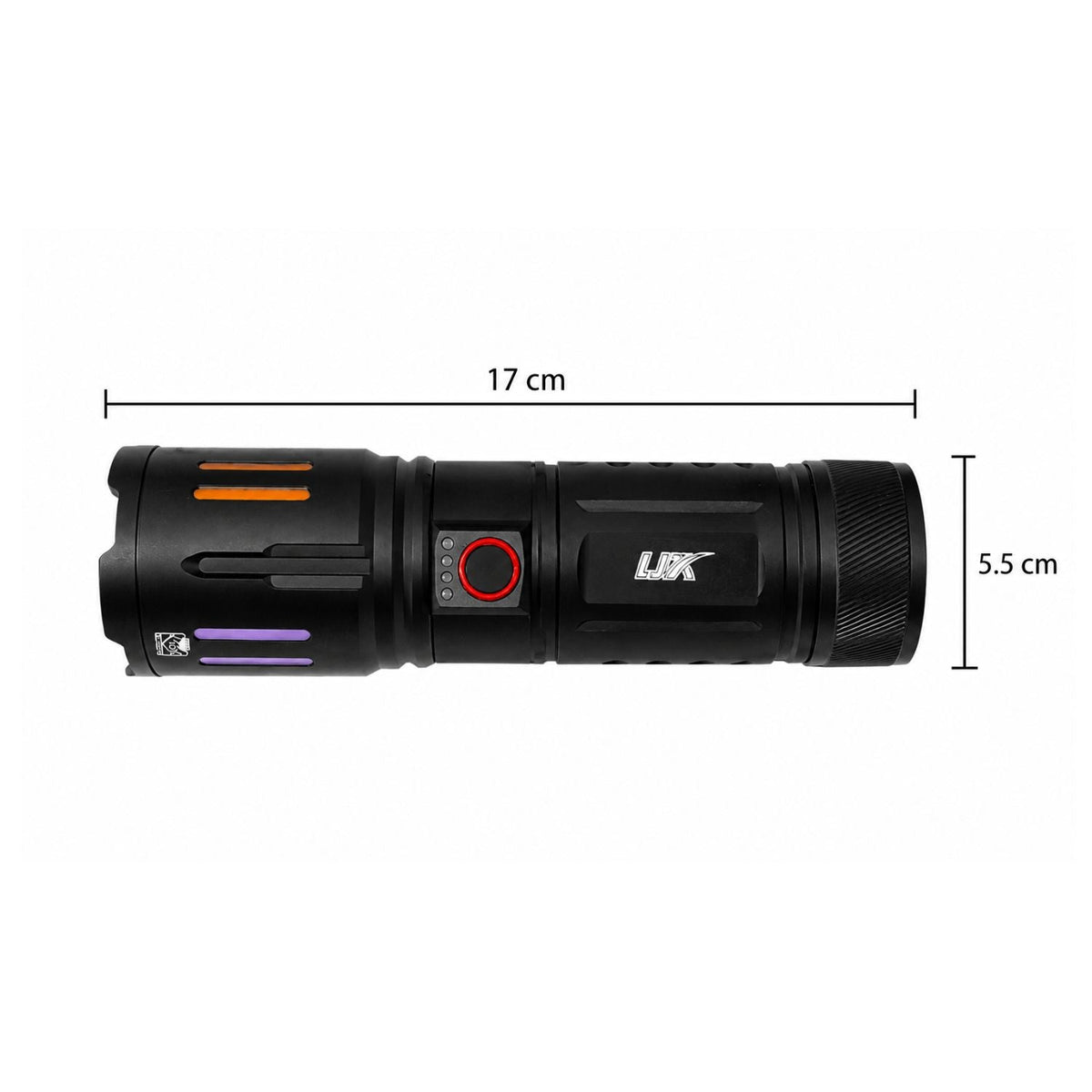 Linterna táctica recargable 18650 USB-C, 6 modos, IPX6 e imán (WL19) - foto 2