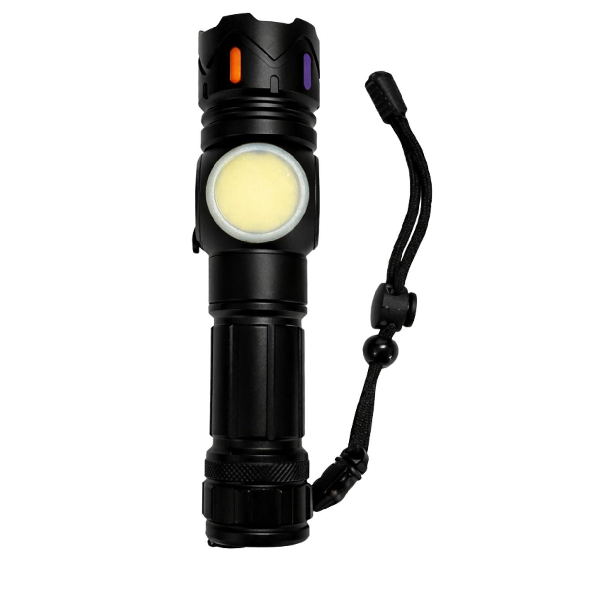 Linterna LED mini recargable USB-C con luz COB lateral e imán