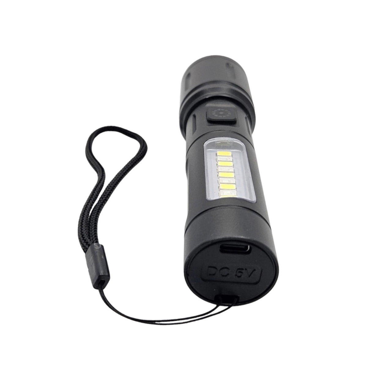Linterna LED con efecto patrulla, zoom y 6 modos - foto 2