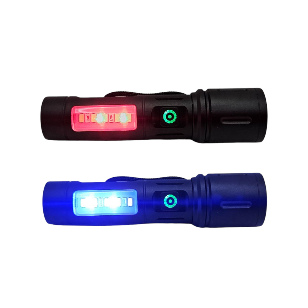 Linterna LED con efecto patrulla, zoom y 6 modos - foto 3