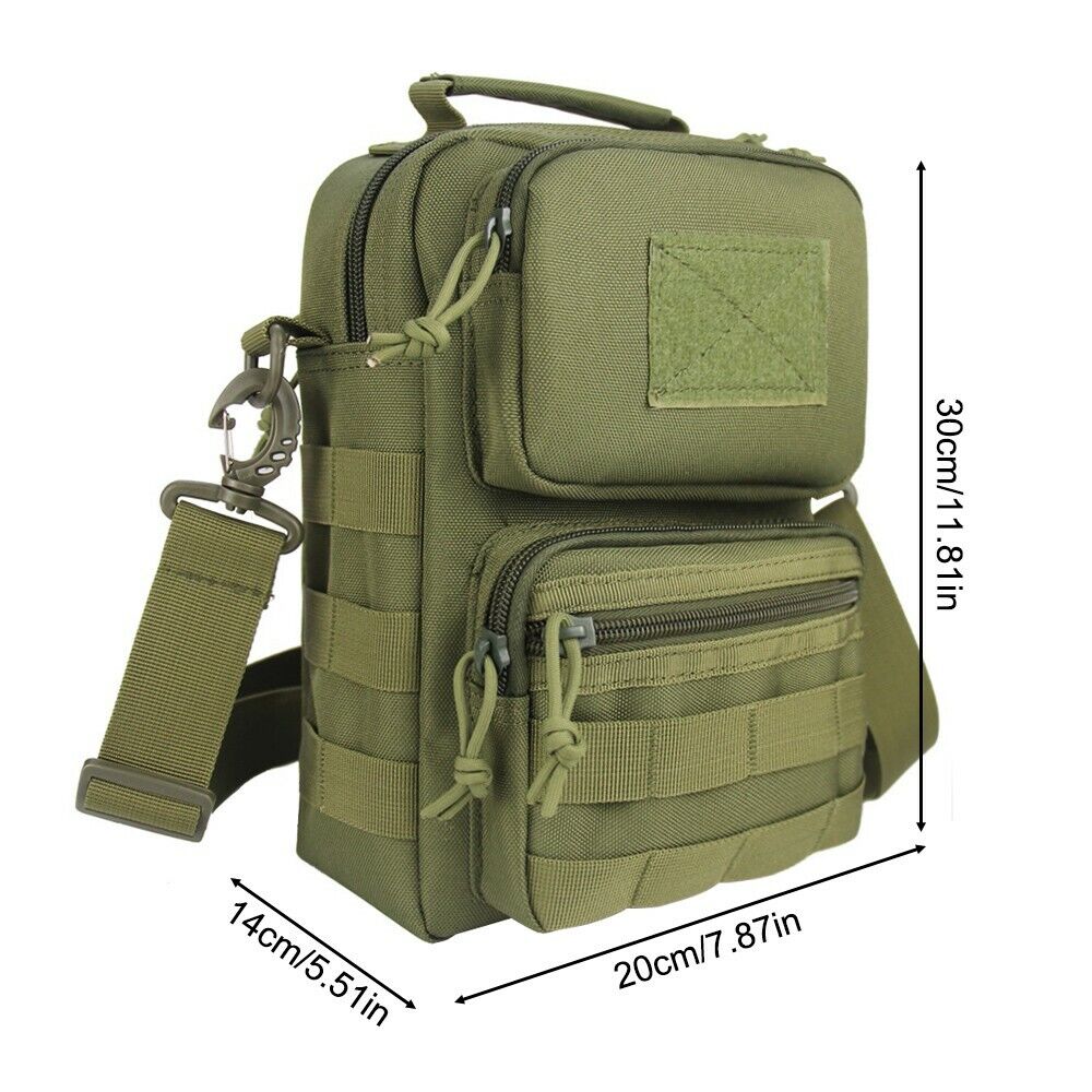 Mochila táctica cruzada con 8 compartimentos y correa de 140 cm (WZ9060) - foto 2